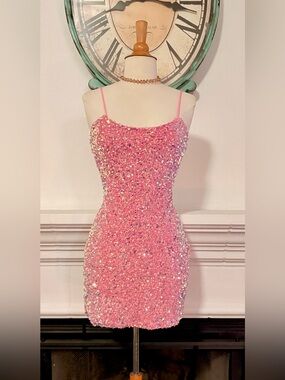 Velvi Sequin Mini Hoco Dress